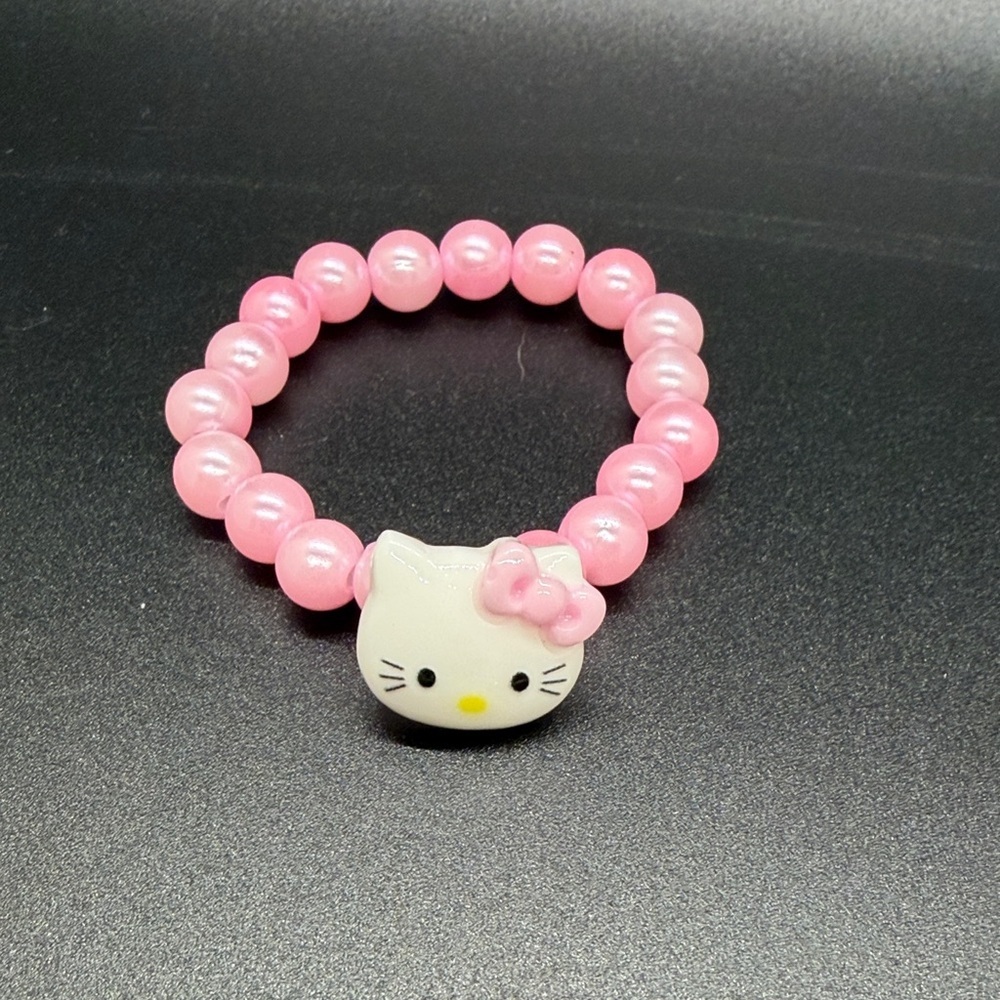 Hello Kitty Pink Beaded Jewelry Set for Kids - Picture 3 of 7